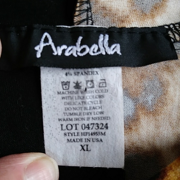 NWOT Arabella Color Block Leopard Print Hooded Dress XL Black Brown - Picture 3 of 16